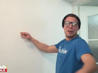 Fakehub Hot Indian British Model Licks The Cum Of Dorks Glasses After He Cums On His Own Face