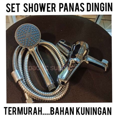 Promo Set Lengkap Kran Shower Panas Dingin Set Kran Mixer Shower Mandi