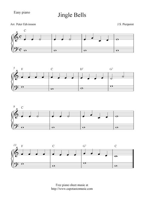 Piano Christmas Sheet Music Free Printable Web These Free Christmas ...