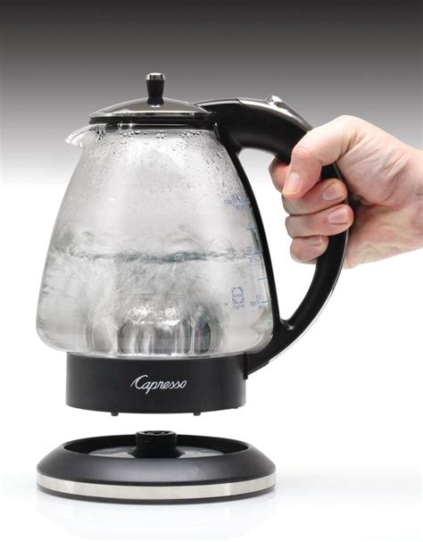 Capresso H2o Glass Rapid Boil Water Kettle Toque Blanche Mytoque