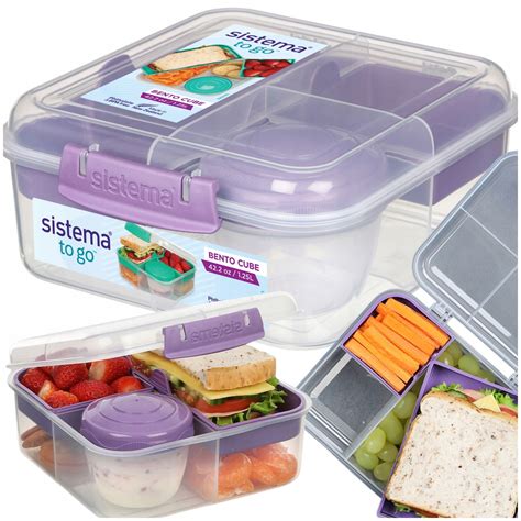 Niadani Wka Sistema Lunchbox Pojemnik Box Bento Ml Z Przegr Dkami