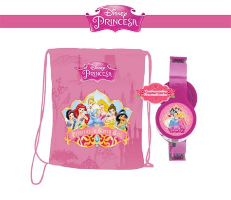 Lembrancinhas Mochila Mais Fone De Ouvido Da Princesas Disney