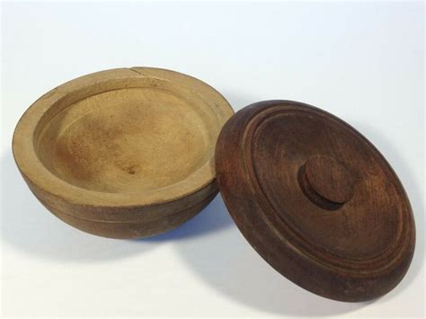 Vintage Wood Shaving Bowl With Lid Unbranded In 2021 Shaving Bowl