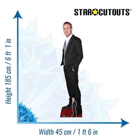 Ryan Gosling Black Suit Canadian Actor Lifesize Mini Cardboard