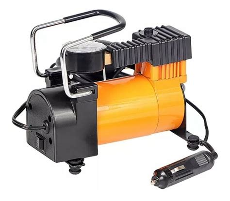 Compresor de aire mini a batería portátil Hoteche 690004 naranja negro