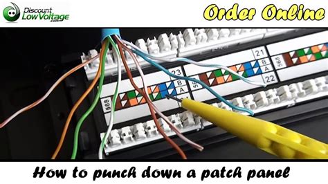 How To Punch Down A Network Ethernet Patch Panel Video Dailymotion