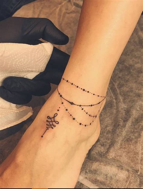 Delicate Tattoo Ideas For Women To Try Right Now Anklet Tattoos