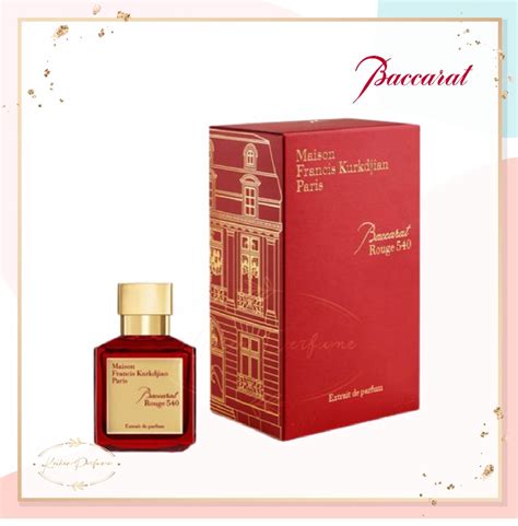 Parfum Unisex Baccarat Rogue 540 Merah 70 Ml Extrait De Parfume Parfum