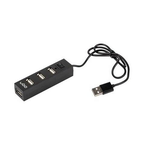 Ugo USB 2 0 HUB 4 porta UHU 1011 sa prekidačem Crna usb hub ePonuda