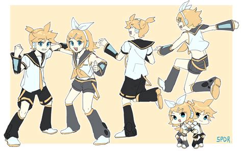 Kagamine Rin Len fanart by SpotlightDR on DeviantArt