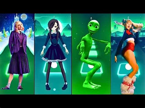 Enid Sinclair Vs Wednesday Anime Vs Alien Dance Vs Lisa Money Tiles