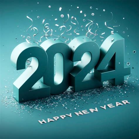 Premium Photo Happy New Year 2024 Greetings