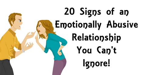 20 Warning Signs Your Relationship Is Emotionally Abusive David