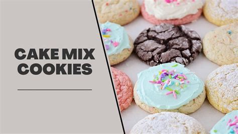 Cake Mix Cookies Easy 3 Ingredient Recipe 3 Ways Youtube