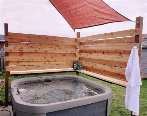 22 Hot Tub Privacy Ideas For Every Budget Hot Tub Privacy Hot Tub Landscaping Hot Tub Patio