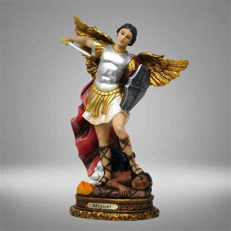 San Miguel Arcangel 12" Statue No.20046 Alta Calidad Saint Michael ...