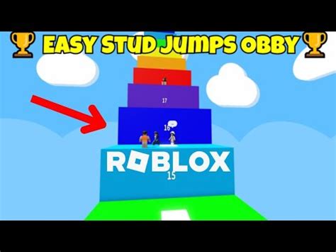 Easy Stud Jumps Obby Youtube