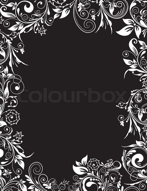 Rahmen Blumen F R Design Vektor Illustration Stock Vektor Colourbox