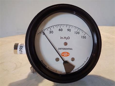 ORANGE RESEARCH DIAPHRAGM DIFFERENTIAL PRESSURE GAUGE 1831DG 58459