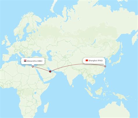 All Flight Routes From Alexandria To Shanghai Hbe To Pvg Flight Routes