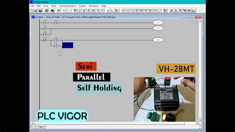 Tutorial Membuat Ladder Diagram Seri Paralel Self Holding Dengan