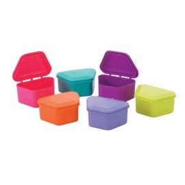 Denture Boxes - Assorted Colours (12/Pk) - Canada Wide Dental