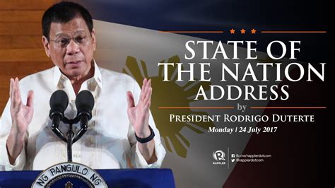 Live State Of The Nation Address By President Rodrigo Duterte