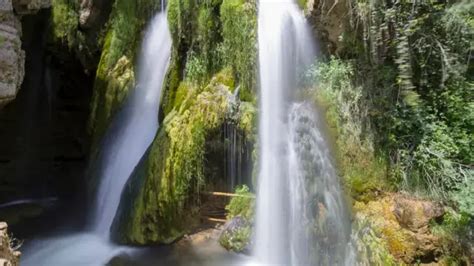 La Incre Ble Cascada En Teruel De Metros De Altura Y Perfecta Para