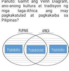 Panuto Gamit Ang Venn Diagram Ano Anong Kultura At Tradisyon Ng Mga