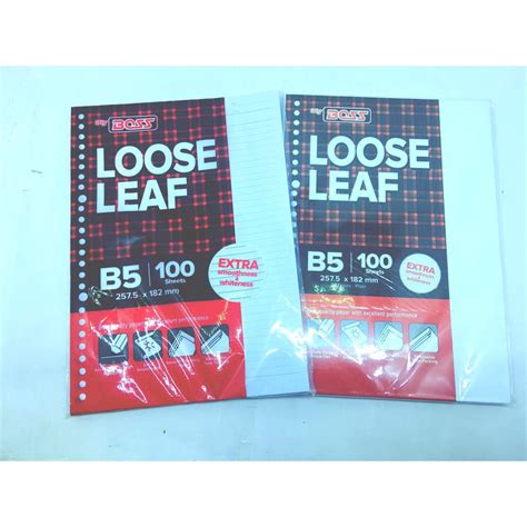 Jual Ready Termurah Loose Leaf A B Isi Polos Garis