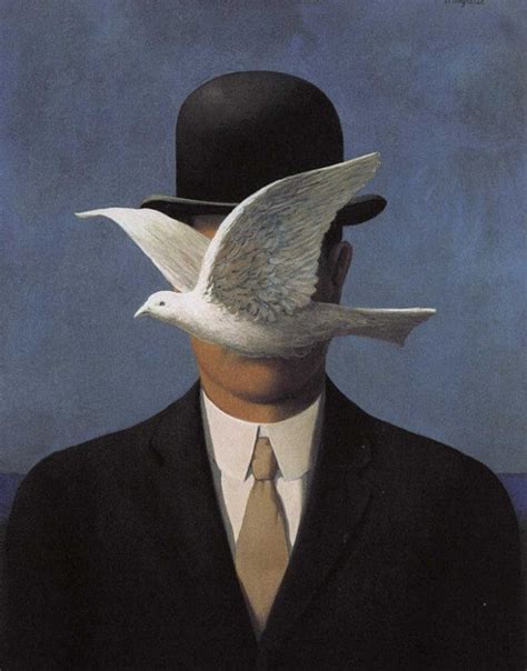 Man In A Bowler Hat 1964 By Rene Magritte