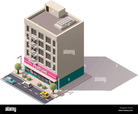 Vector Isometric Building Stock Vector Image Art Alamy