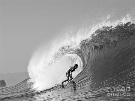 Black And White Surf Art