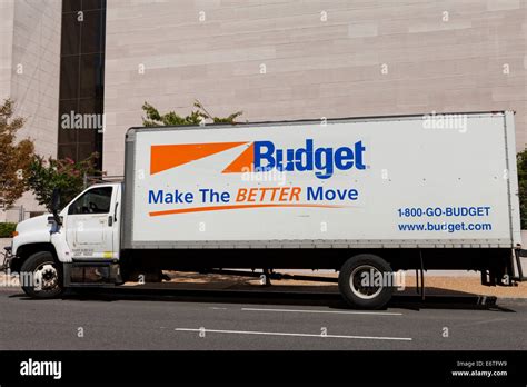 Budget Rental Truck Usa Stock Photo Alamy