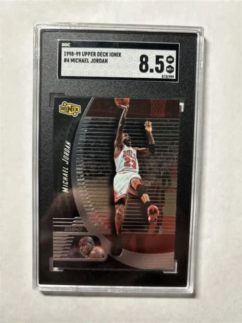 Upper Deck Ud Ionix Michael Jordan Sgc Chicago Bulls Hof