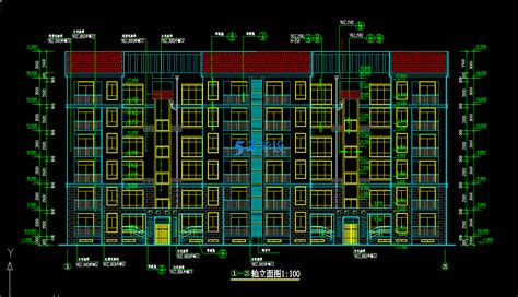 【建061】6层砖混结构住宅楼建筑图纸 面积3117 建筑图纸 土木毕设网