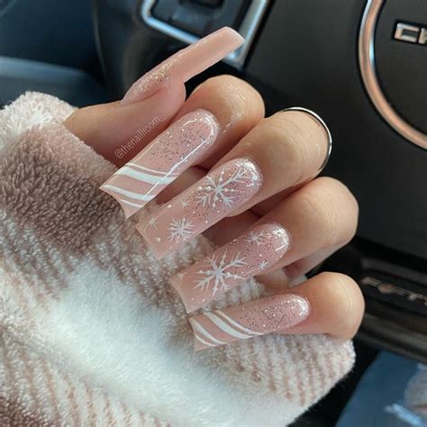 Winter Nails Acrylic Classy Acrylic Nails Acrylic Nails Coffin Pink