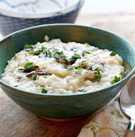 Creamy No Stir Parmesan Mushroom Risotto • Loaves and Dishes