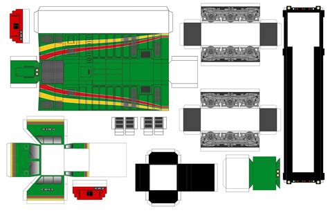 Beberapa Pola Papercraft Lokomotif Dan Hasilnya