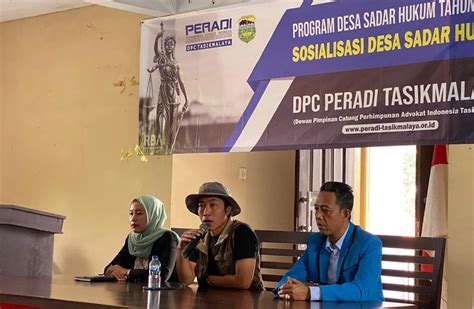 Sosialisasi Program Desa Sadar Hukum Tahun Dpc Peradi Tasikmalaya