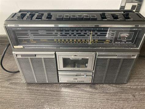 Vintage Itt Weekend Stereo Radio Cassette Recorder Boombox Ebay