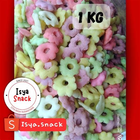 Jual Isya Snack Pilus Sakura Warna 1Kg Shopee Indonesia