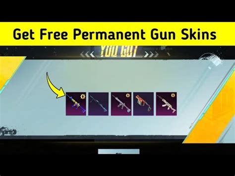 Omg Get Free Permanent Gun Skins In Bgmi Pubg Mobile How To Get