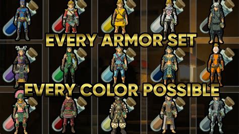 Every Dyed Armor Set In TOTK YouTube