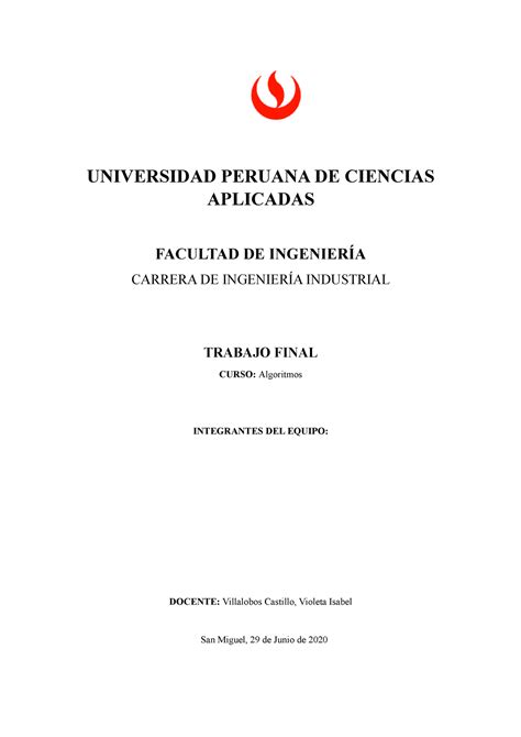 Tb Final Algoritmos Violeta Universidad Peruana De Ciencias Aplicadas