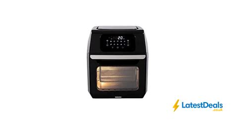 Daewoo 12l 1800w Rotisserie Air Fryer Oven Black £4999 At Ryman