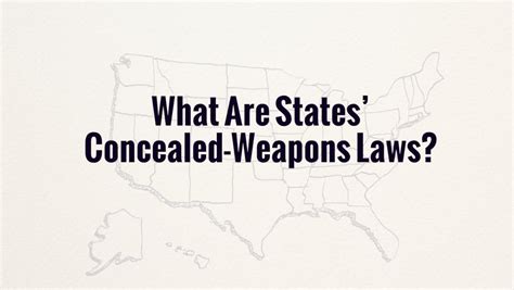 What Are States Concealed Weapons Laws Youtube