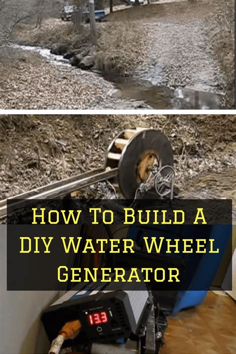 How To Build A Diy Water Wheel Generator In 2020 With Images Water