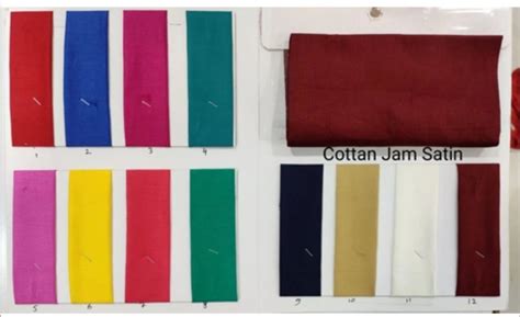 Jam Satin Cotton Fabric Plain Solids Multicolour At Rs Meter In