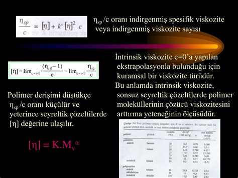 PPT 1 VİSKOZİTE ORTALAMA MOL KÜTLESİ 2 Z ORTALAMA MOL KÜTLESİ